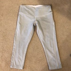 Grey and white gym leggings